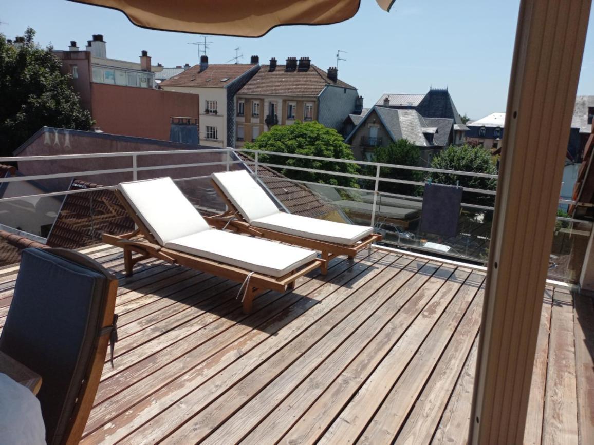 Appartement-Terrasse Parking Prive Meuble De Tourisme 4 Etoiles Belfort Eksteriør bilde